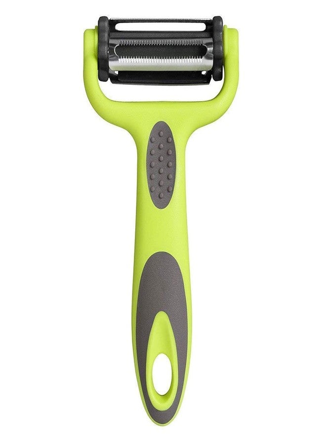 we3 3 in 1 Julienne Vegetable Peeler Carrot Potato Peeler Stainless Steel Fruit Peeler Potato Cabbage Cutter Vegetable Grater Kitchen Gadget (Pack of 1) - Image 1